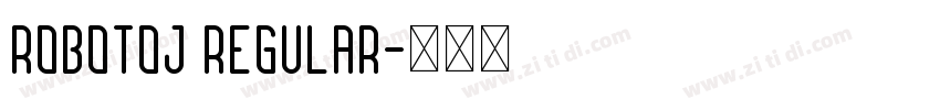 RobotoJ Regular字体转换